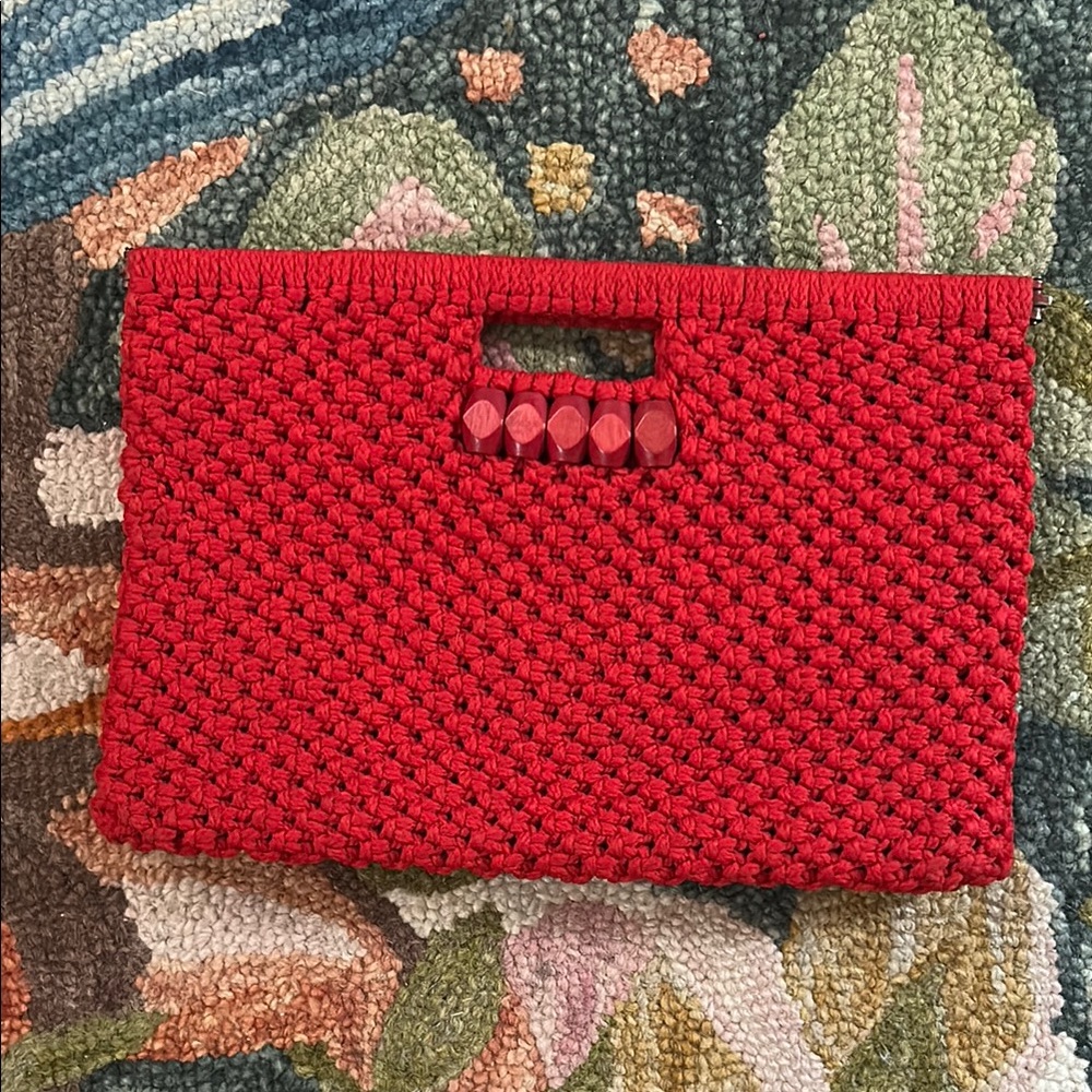 Red Crochet Handbag